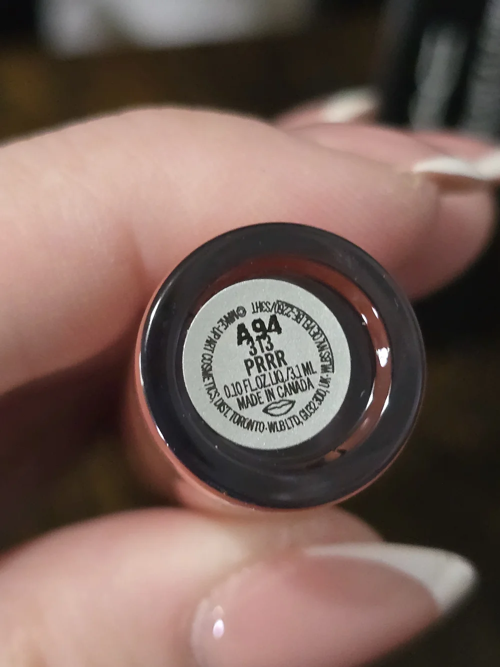 MAC Cosmetics Lipglass High Shine Lip Gloss — Prrr (Soft Pinky-Peach)